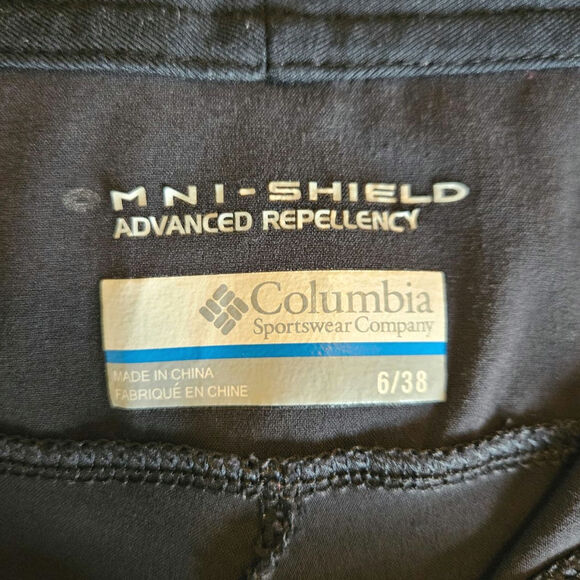 Columbia Omni-Shield Advanced Repellency Outdoor Capris Pants Black Size 6 - Picture 6 of 10